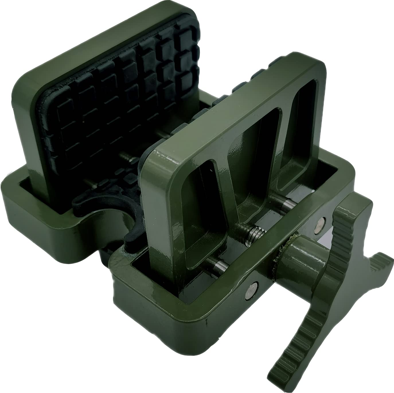 Gun Saddle Shooting Rest - Adjustable Rifle Cradle & Tripod Clamp for Primos Stick | Hunting Accessories for Stable Shooting (Outdoor Hunting, Target Practice, Long Range Shooting)