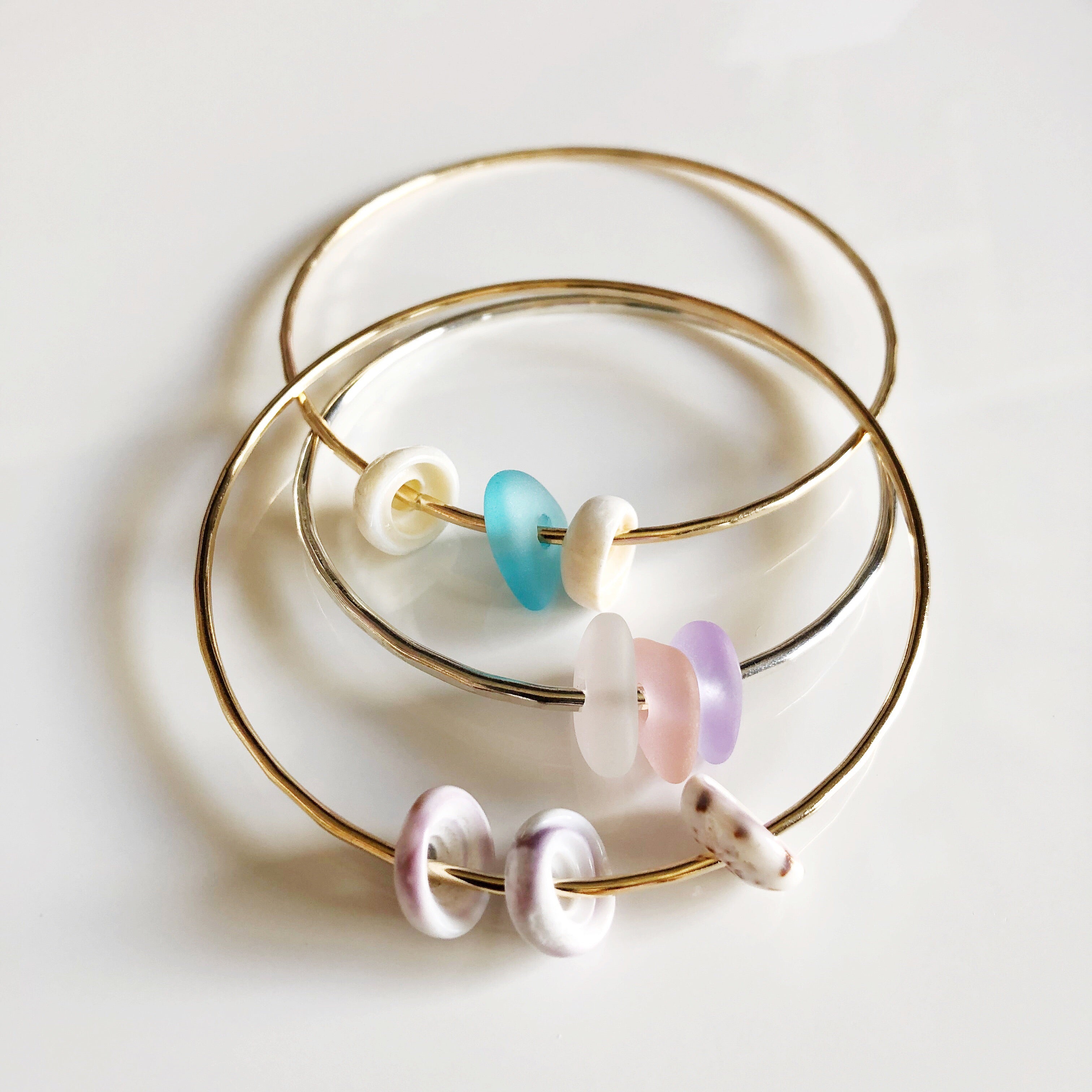 Kawai Pink Ombre Bangle Bracelet (B393) - Trendy Fashion Jewelry for Women, Perfect for Parties, Weddings & Everyday Wear