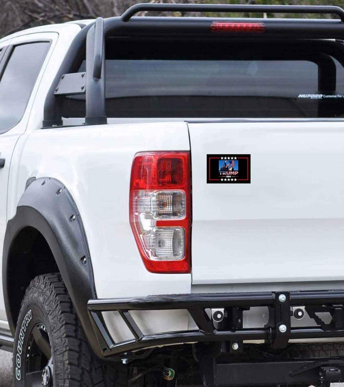 20pcs Trump Political Stickers - Fight Like Hell, Fist & Patriotic Design - Waterproof Vinyl Decals for Laptops, Cars & Bumpers - Show Your Support for Trump Campaign & Elections