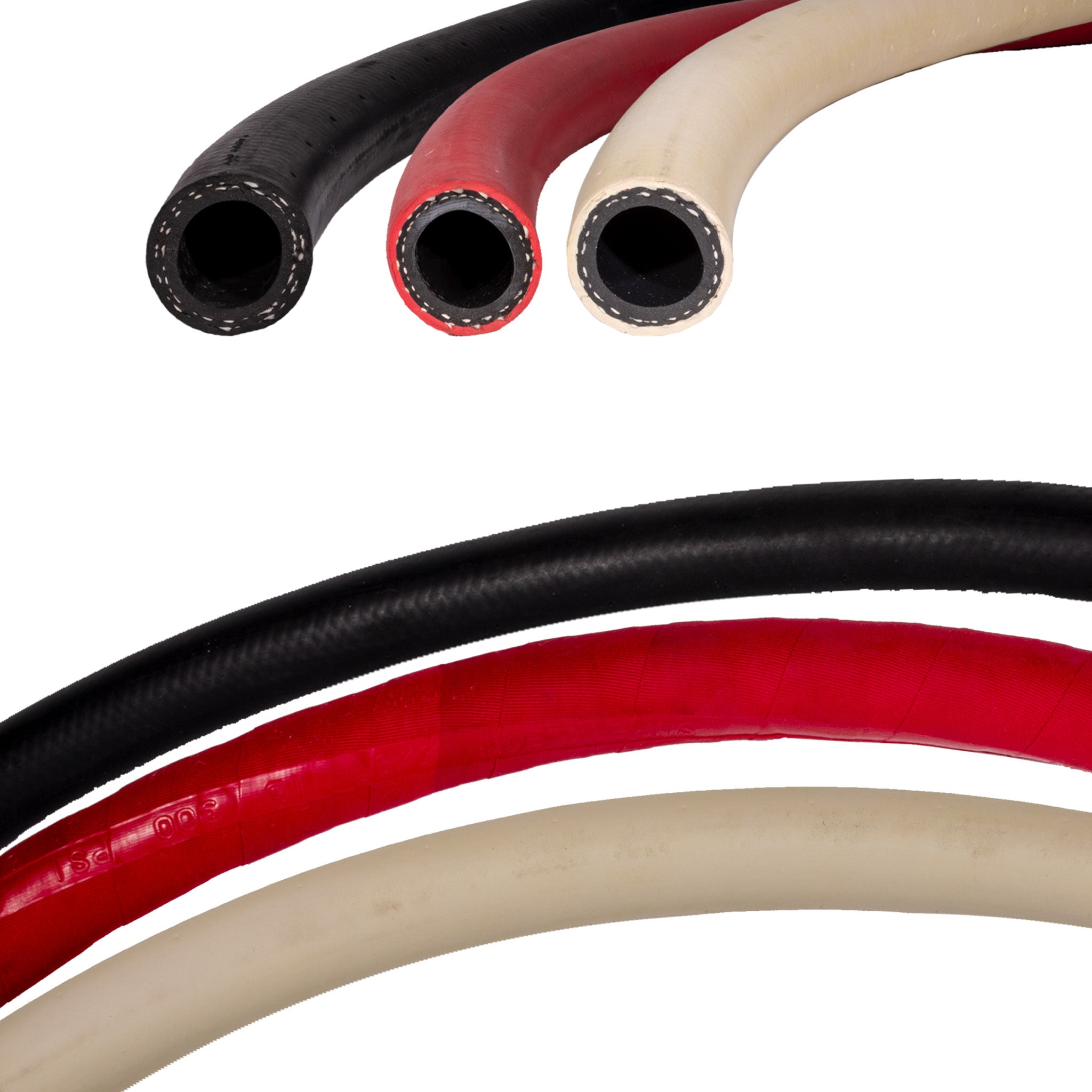 3/4 x 50' Heavy Duty Washdown Hose with Stainless Steel Fittings - Ideal for Marine, RV, and Industrial Cleaning Applications