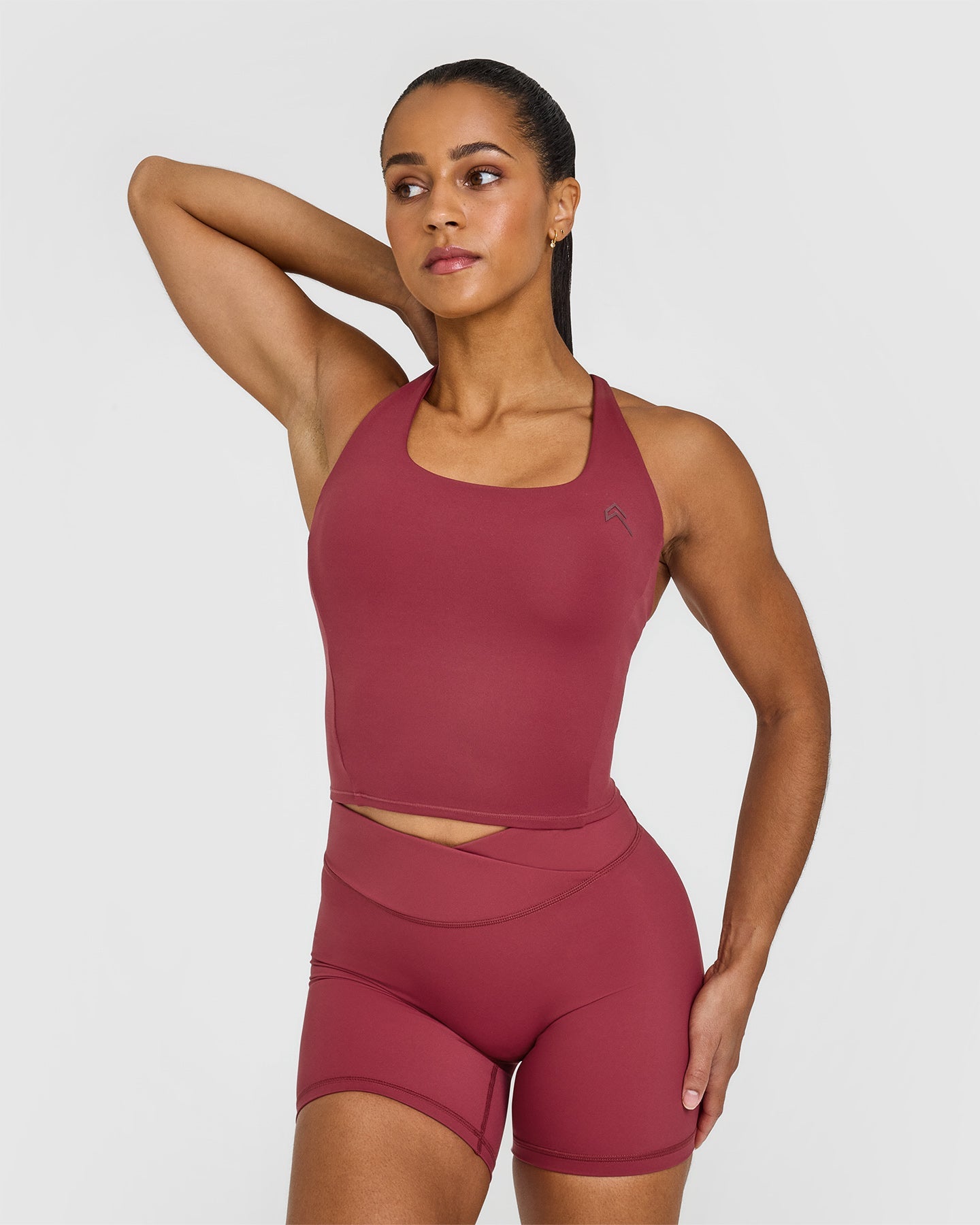 Timeless Square Neck Mid Vest for Women - Elegant Burnt Cherry Color | Perfect for Layering, Office Wear & Casual Outfits