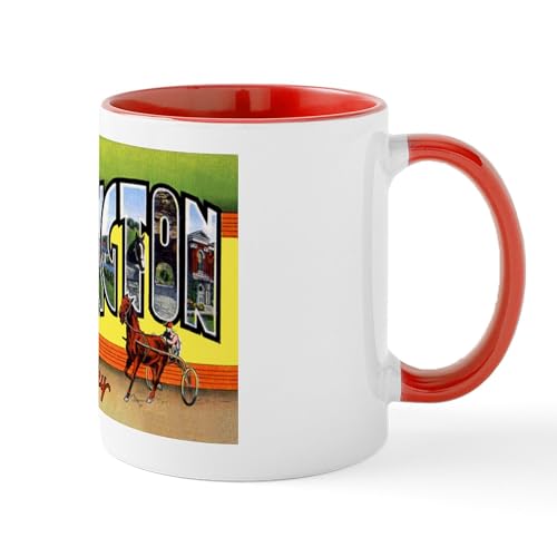 White/Red Inside - Lexington Kentucky Greetings Mug