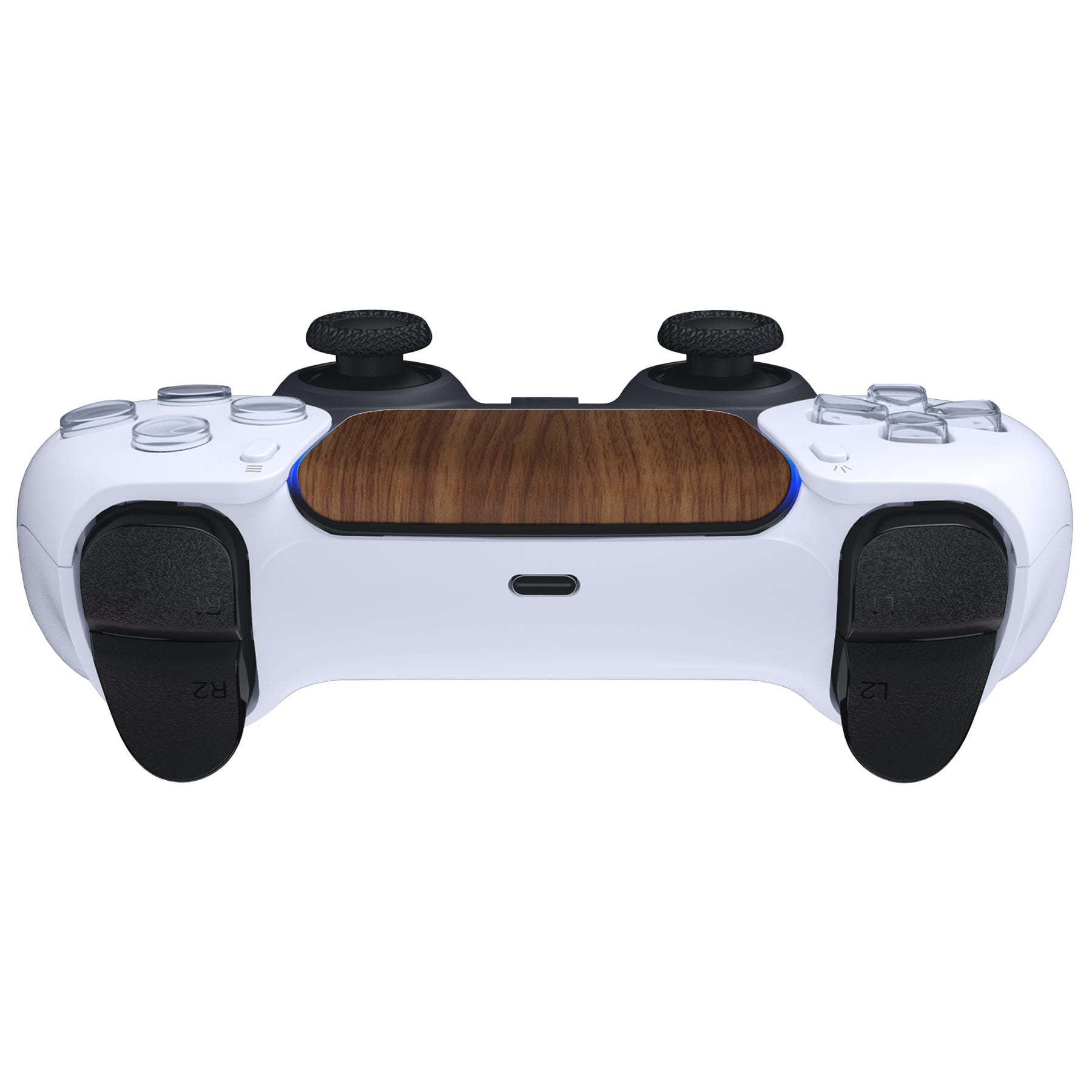 eXtremeRate Wood Grain Touchpad Cover for PS5 Controller BDM-010/020/030/040/050 - Custom Replacement Part for Enhanced Gaming Experience