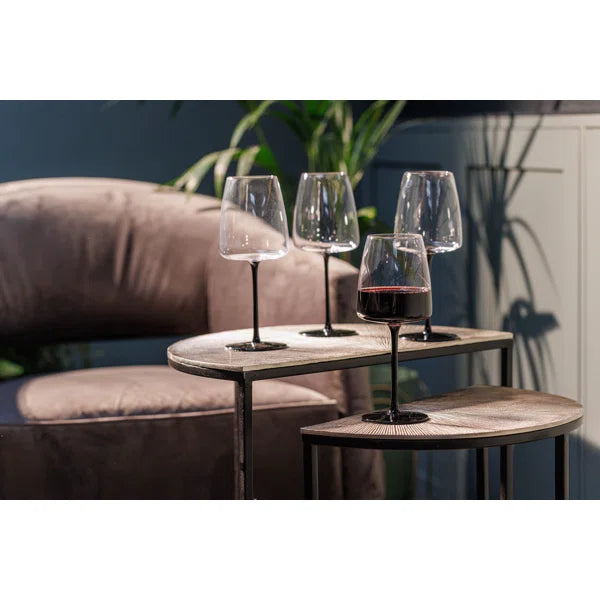 Premium Mikasa Palermo 4-Piece Crystal Red Wine Glass Set - 450ml Large Bowl for Optimal Aeration - Perfect for Dinner Parties, Wine Tasting & Romantic Evenings