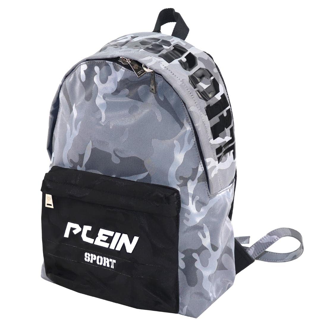 Eastpak Unisex Military Print Gray Backpack - Durable & Stylish for School, Travel & Outdoor Adventures