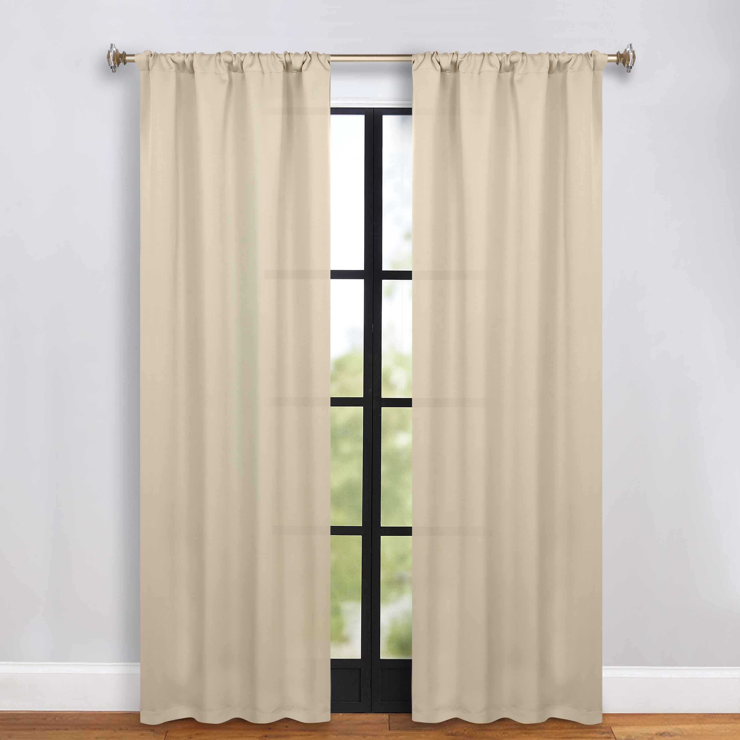 Machine Washable Blackout Curtains Set of 2 - Solid Color Room Darkening Window Drapes for Bedroom, Nursery & Home Theater - Noise Reducing & Energy Efficient