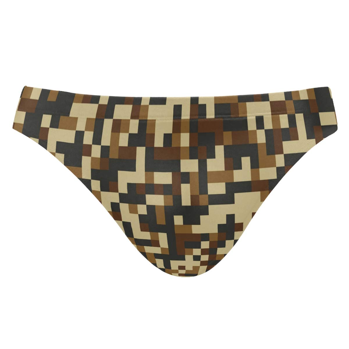 Men's Digital Camouflage Swim Briefs - Sexy Bikini Swimwear for Men - Quick Dry Comfortable Beachwear for Pool, Vacation & Water Sports