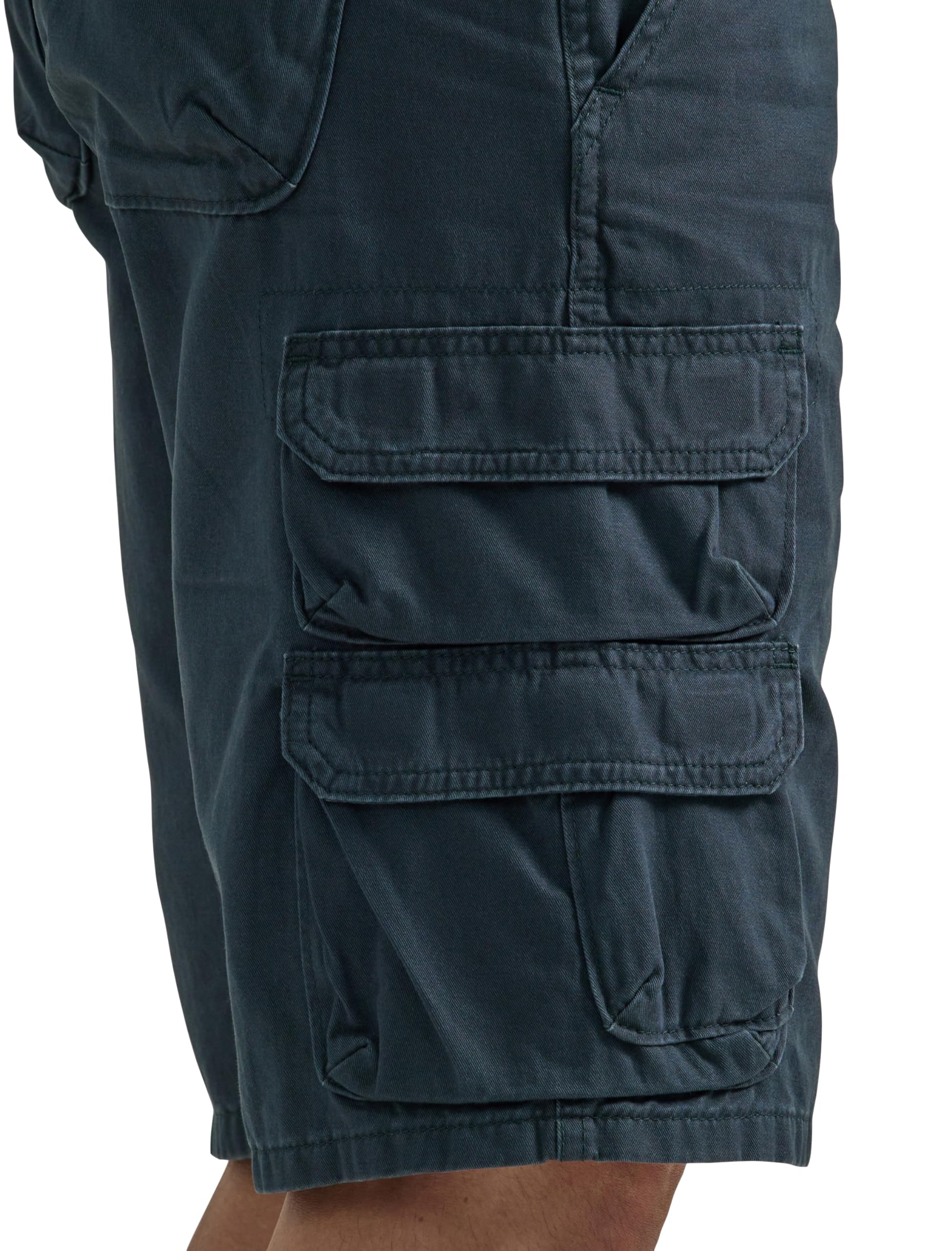 Wrangler Authentics Men's Premium Twill Cargo Shorts - Comfortable Casual & Outdoor Wear for Summer, Hiking, Travel & Everyday Use