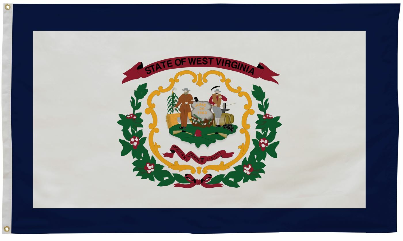 West Virginia State Flag 12x18 Inches - Durable Printed Nylon WV Flag for Outdoor & Indoor Use - Perfect for Home, Office, Schools, and Events