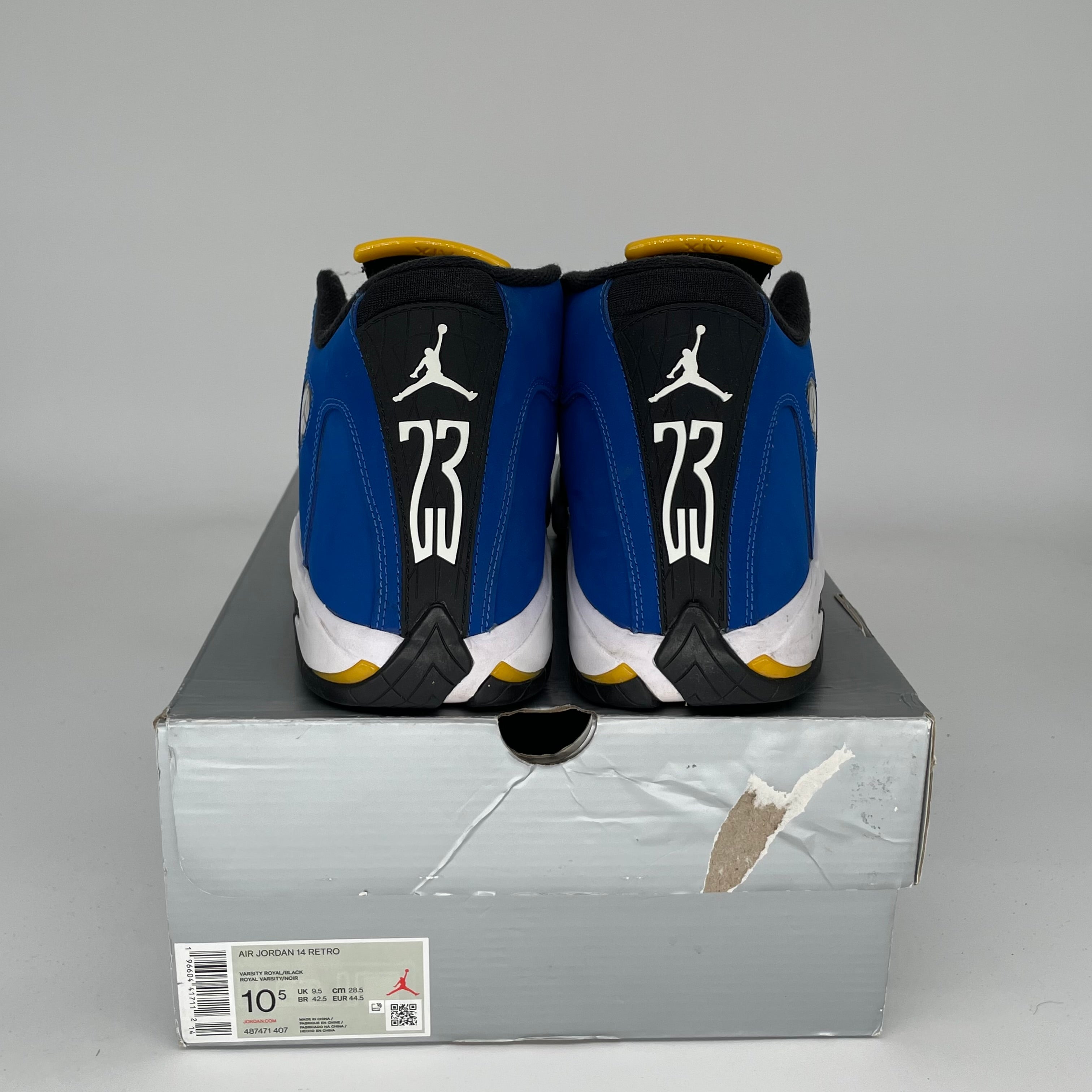 AIR JORDAN 14 Retro Laney Basketball Shoes Men's Size 10.5 - Style 487471-407 | Authentic Sneakers for Sports, Streetwear & Collectors