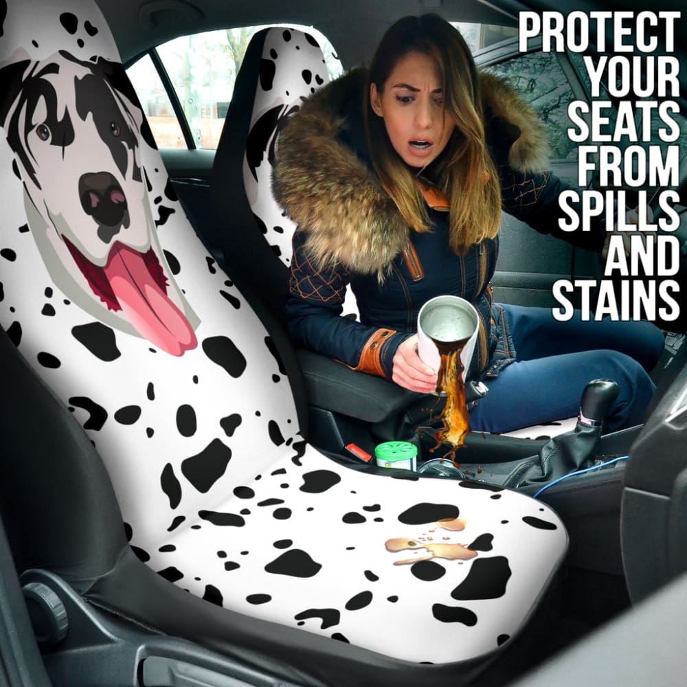 Premium Great Dane Print Car Seat Covers - Waterproof & Non-Slip Pet Seat Protectors for Dogs - Perfect for SUVs, Trucks & Sedans - Easy to Clean & Install