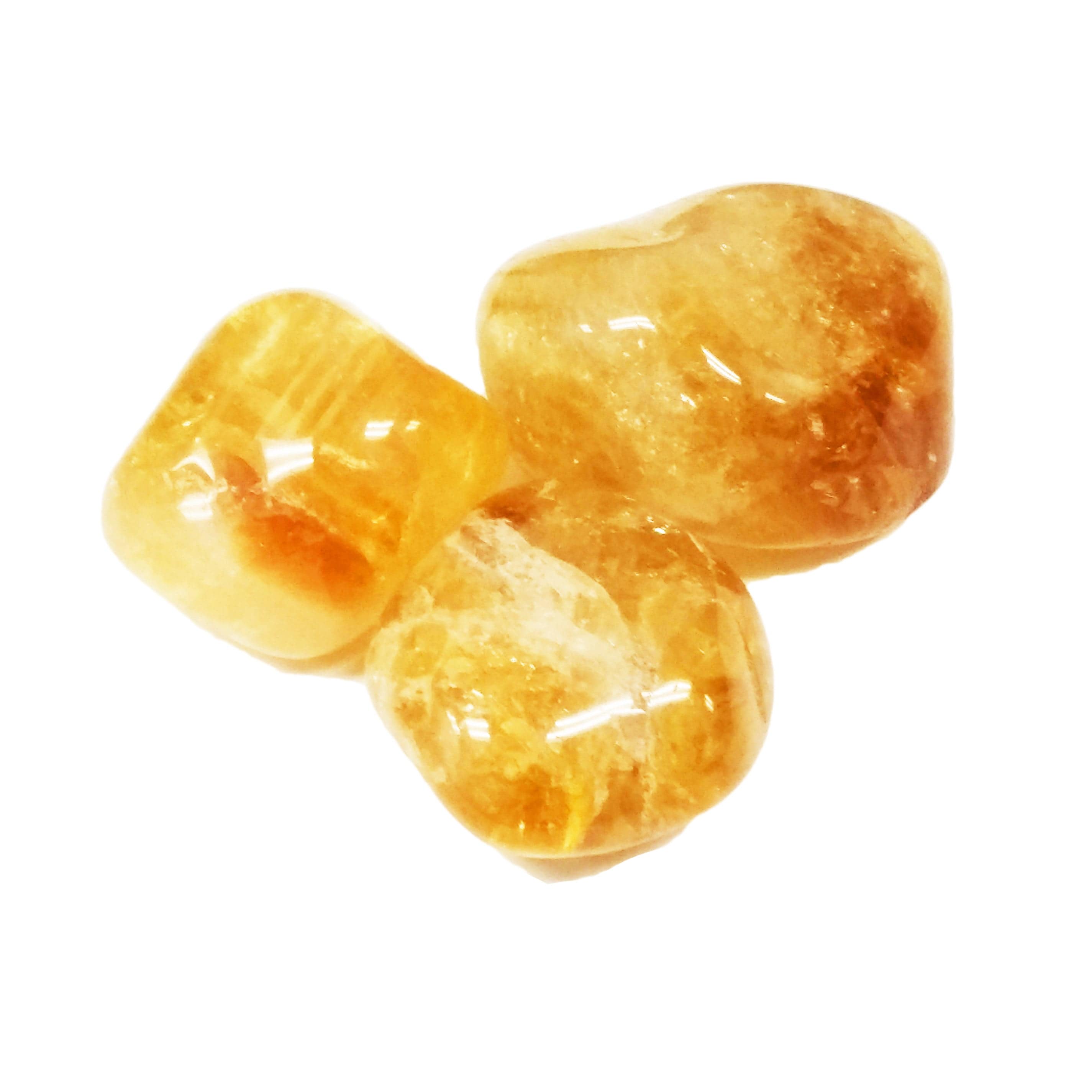 Natural Citrine Tumbled Pocket Stone - Healing Crystal for Stress Relief & Positive Energy - Perfect for Meditation, Yoga & Daily Carry