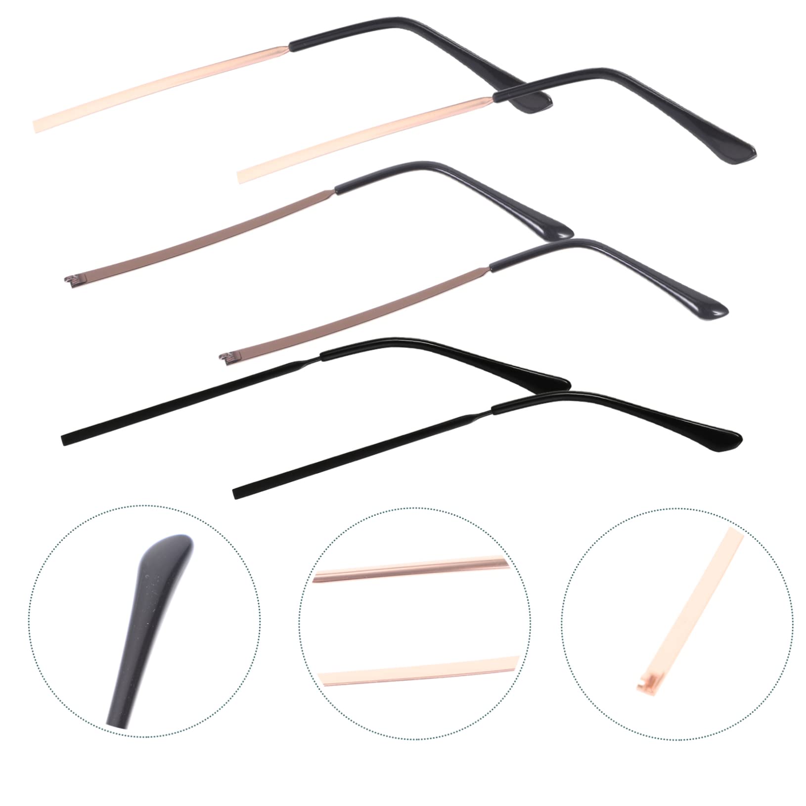 12 Pairs Glasses Legs & Sunglasses Screwdriver Kit - Temple Replacement, Protective Holder & Metal Screwdriver for Men & Women | Eyewear Repair & Maintenance Accessories for Home, Office & Travel