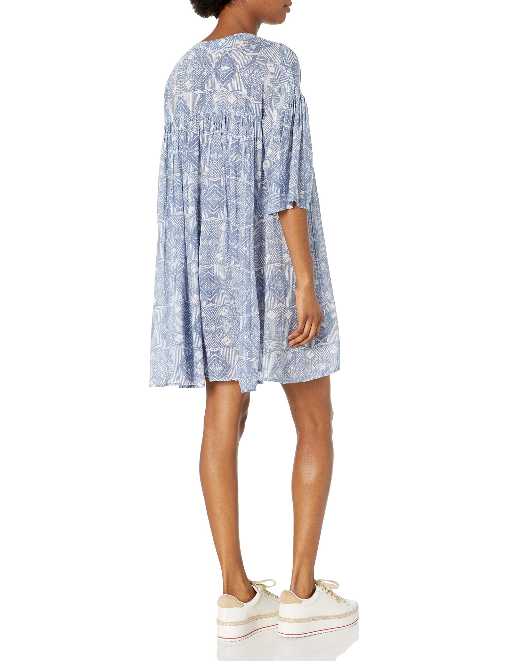 Volcom Juniors Shutterbug Printed Babydoll Shirt Dress - Cute Floral Summer Dress for Teen Girls, Perfect for Beach Outings, Casual Wear & Vacation Style