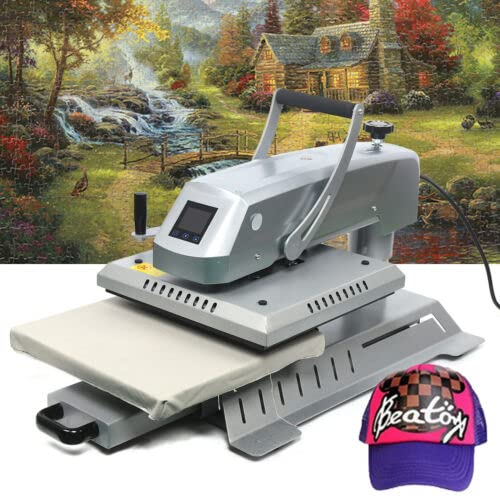15x15 Inch Digital Heat Press Machine for T-Shirts, Caps & Mugs - Multi-Function Sublimation Transfer Printer with Precision Temperature Control | Perfect for DIY Crafts, Custom Apparel & Small Business Printing