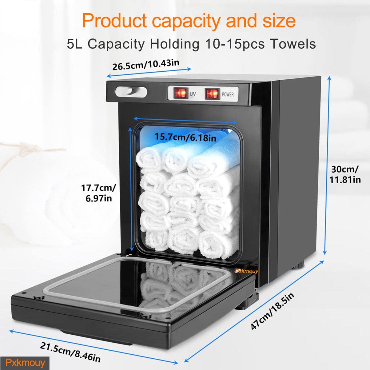 5L 3-in-1 Aluminum Towel Warmer Cabinet - Fast Heating Spa & Salon Towel Heater for Home, Hotel, Beauty Salon - Perfect for Relaxation, Facial Treatments & Luxury Bath Experience