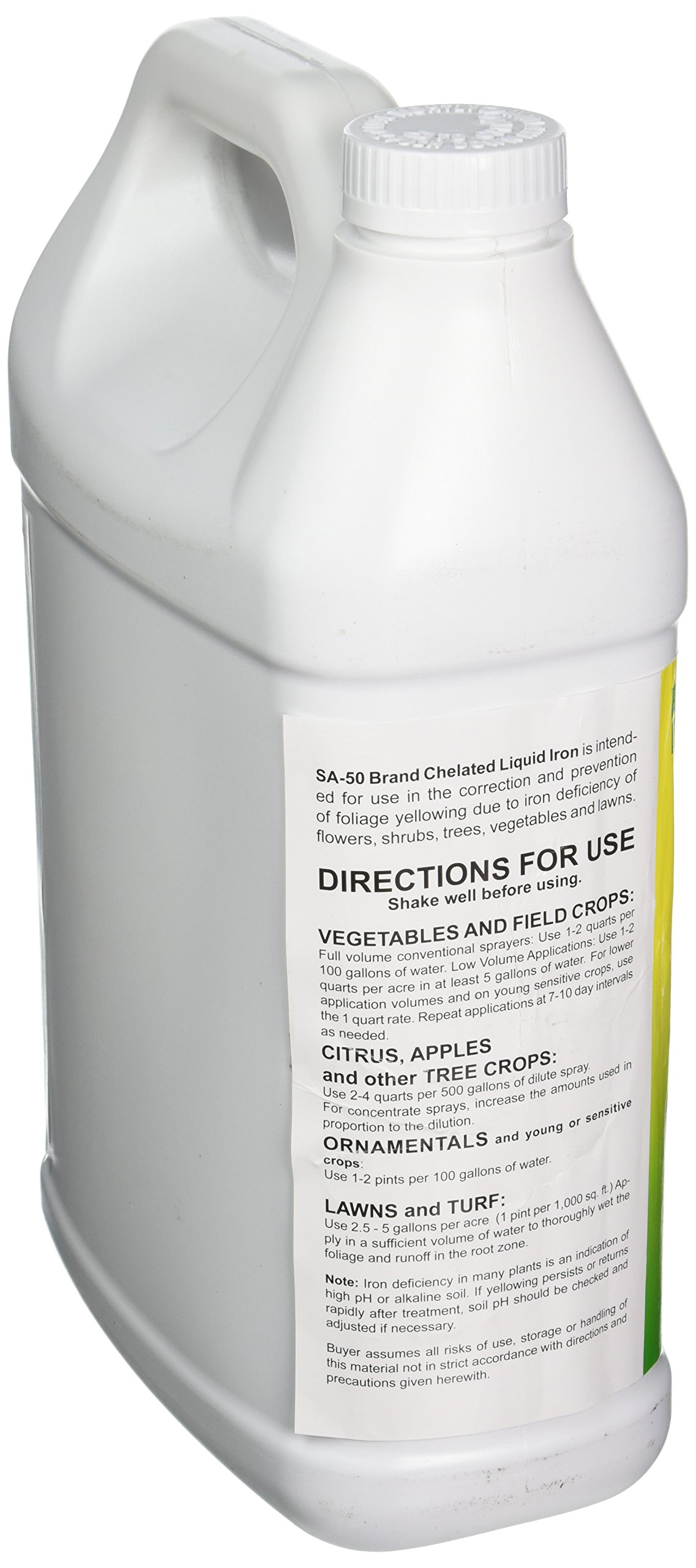 Southern Ag Chelated Liquid Iron Fertilizer - 1 Gallon for Lawns, Gardens & Plants | Fast-Acting Iron Supplement for Greener Grass & Healthier Plants