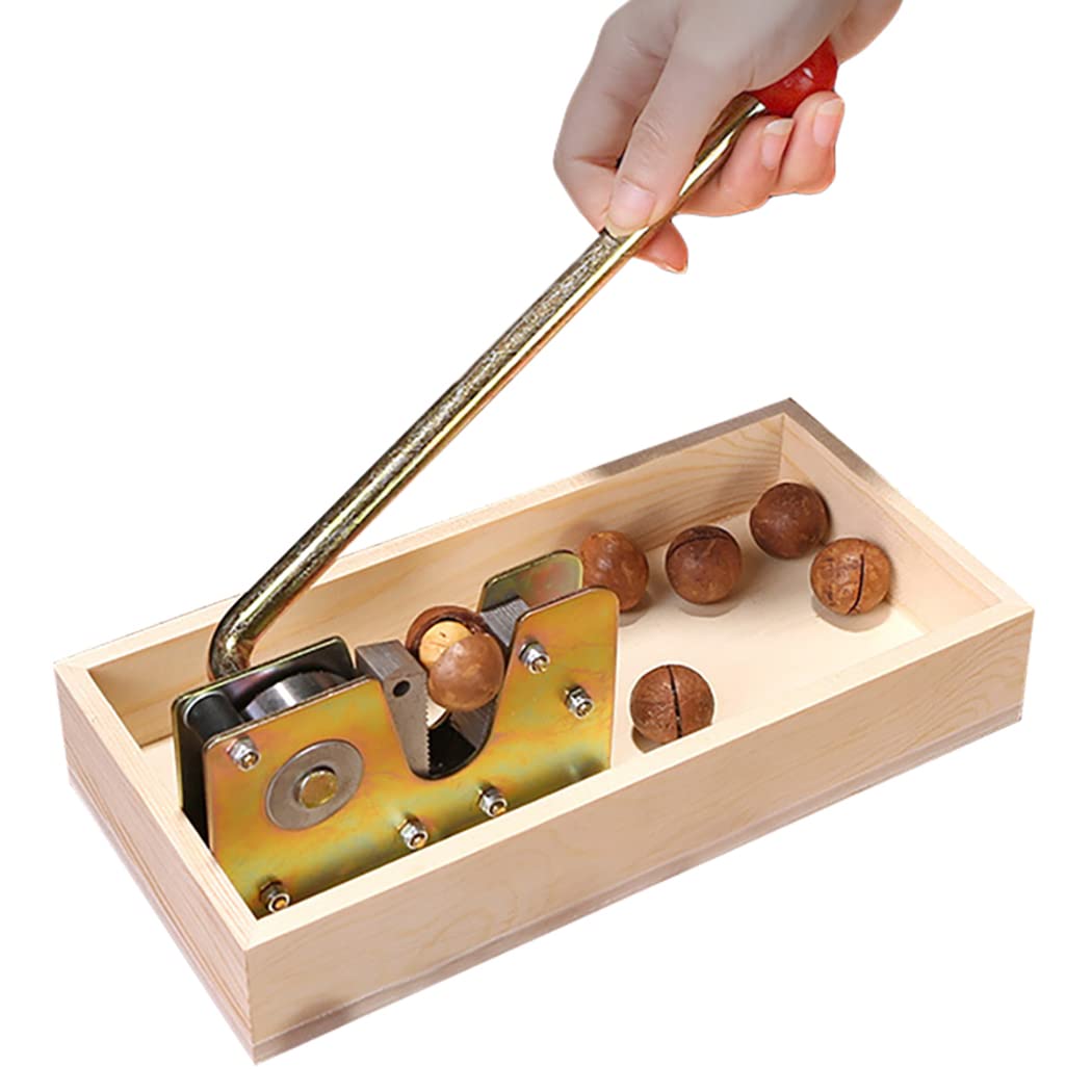 Heavy Duty Manual Walnut Cracker - JUSTDOLIFE Nut Tongs & Nut Opener Tool for Almonds, Pecans, Hazelnuts - Perfect for Kitchen, Baking, and Holiday Snack Preparation