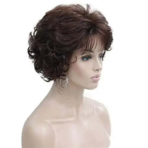 Short Layered Pre-Styled Synthetic Wig for Women - Heat Resistant & Natural Look - Perfect for Cosplay, Daily Wear & Special Occasions
