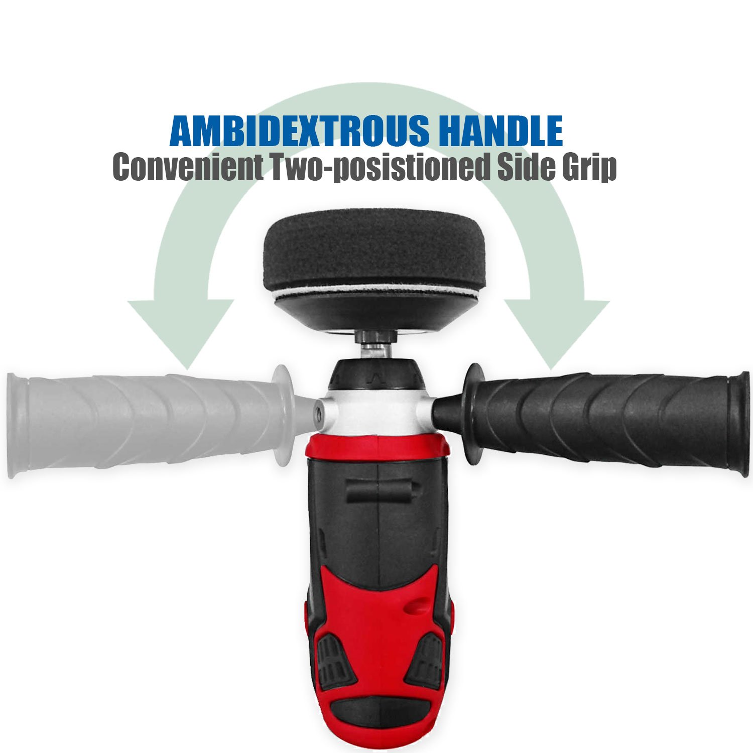 ACDelco Cordless Car Buffer Polisher Kit - 12V Battery Powered, 2 Variable Speed Settings, Mini Polisher Tool Set with Drill Driver for Scratch Removal & Car Detailing | Perfect for Auto Body Repair, DIY Car Care & Professional Detailing