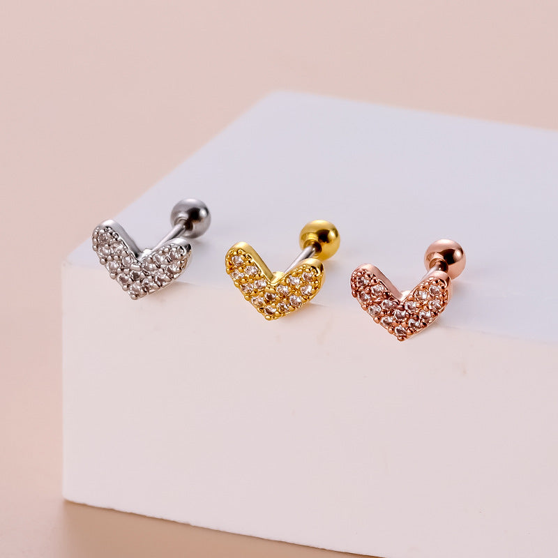 20G Sword Earring Stud Cross Helix Piercing - Stainless Steel Cartilage Jewelry for Women & Men | Perfect for Gothic, Punk, and Alternative Fashion Styles