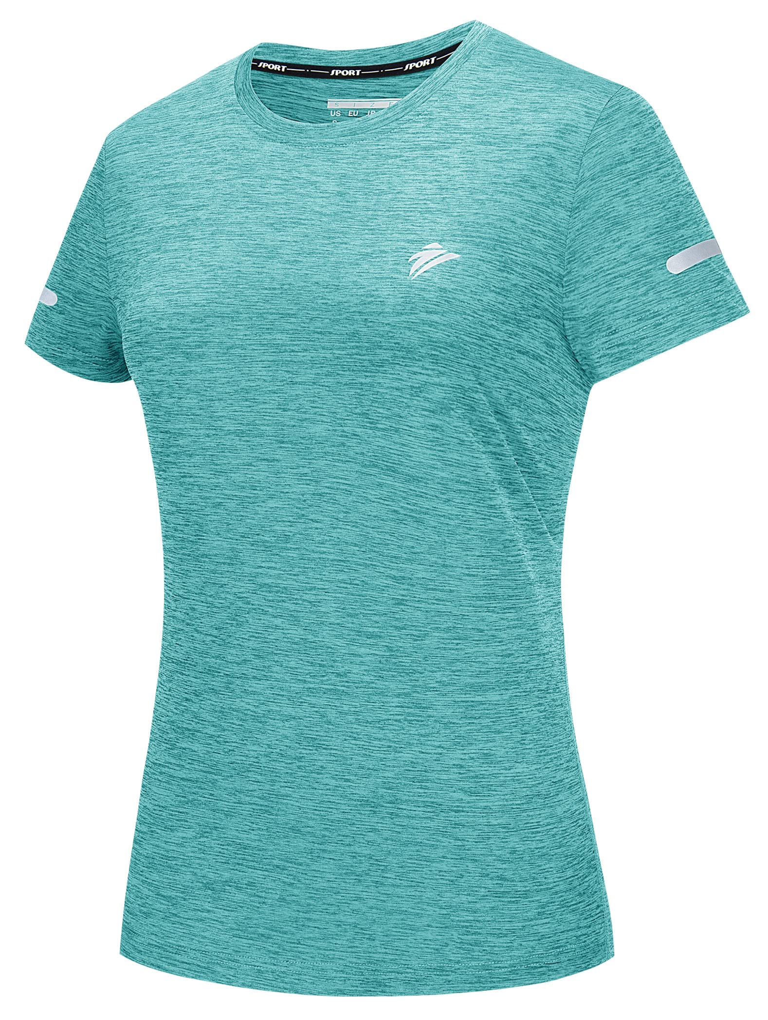 TACVASEN Women's Quick Dry Athletic T-Shirt - Moisture Wicking Short Sleeve Crew Neck Workout Top for Hiking, Running & Fitness | Gym, Outdoor & Travel Essentials