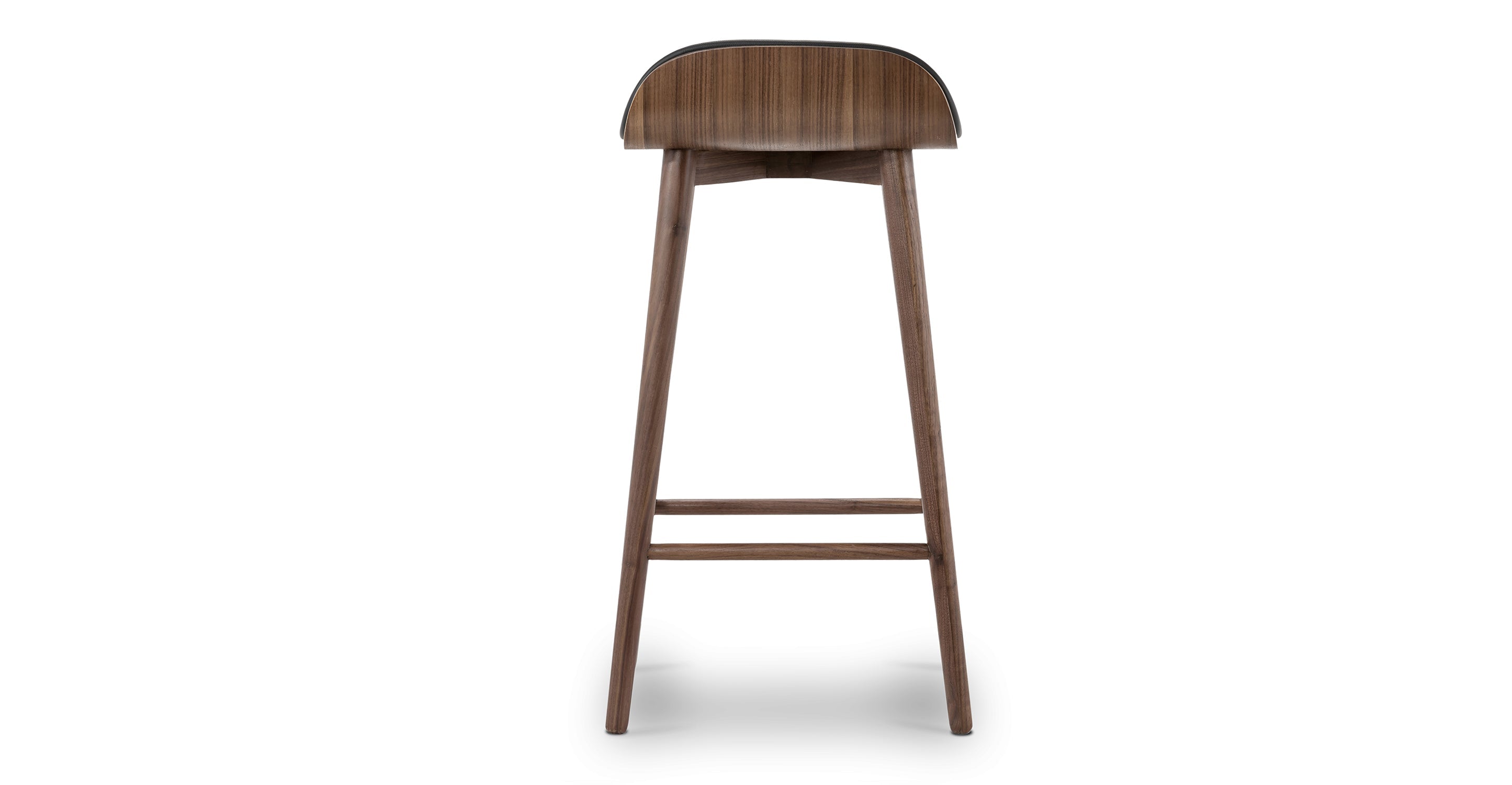 Notello Leather Counter Stool - Modern Bar Stool with Adjustable Height, PU Leather Seat & Metal Base - Perfect for Kitchen Island, Breakfast Bar & Home Decor