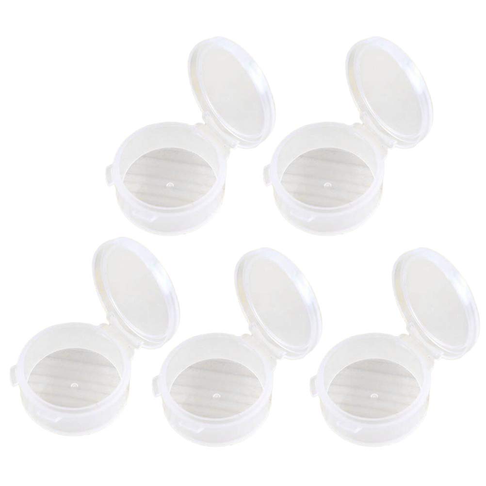 10-Pack Clear Travel Pill Containers with Lids - Small Medicine Storage Boxes for Earplugs, Pills & Essentials | Portable Pocket Organizer for Travel, Home & Office Use