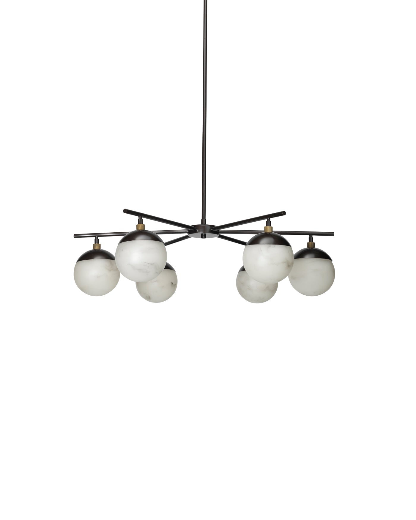 Metro 6-Light Modern Chandelier - Elegant Ceiling Lighting Fixture for Dining Room, Living Room & Bedroom Decor