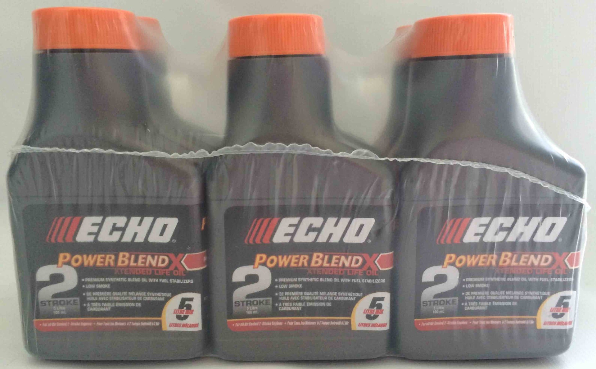 ECHO Premium Synthetic PowerBlend 2 Stroke Engine Oil - 100mL (6-Pack) - High Performance Oil for Chainsaws, Lawn Mowers & Outdoor Power Tools