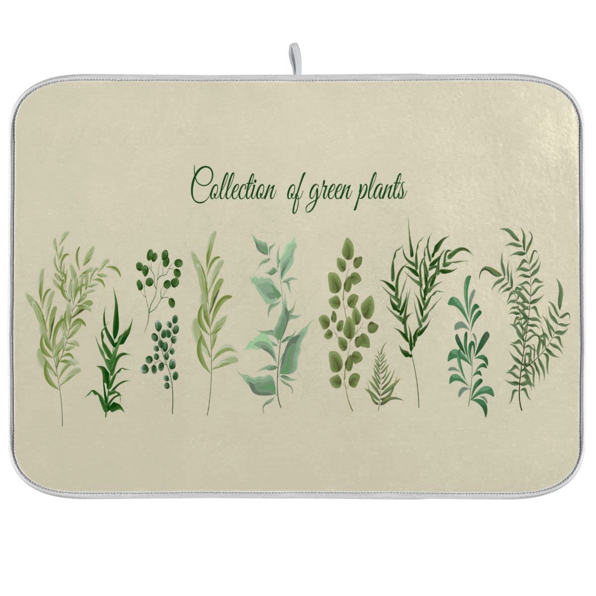 **Premium Microfiber Dish Drying Mat - 18x24 Inch Absorbent & Reversible Kitchen Mat for Plates, Utensils, and Green Plants | Eco-Friendly, Fast-Drying, Non-Slip | Perfect for Countertops, Sinks, and Dish Racks**