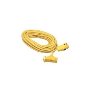50ft Waterproof Outdoor Extension Cord with GFCI Protection - Heavy Duty for Yard, Garden, and Construction Site Use