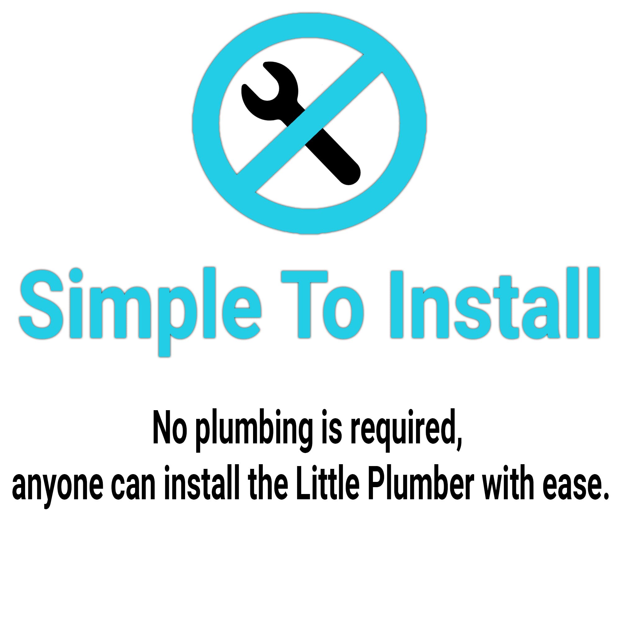 Little Plumber Whole House Water Softener System – Salt-Free Electronic Water Descaler – Compact & Easy to Install – 1-Year Warranty – Ideal for Hard Water Treatment in Homes, Apartments & RVs