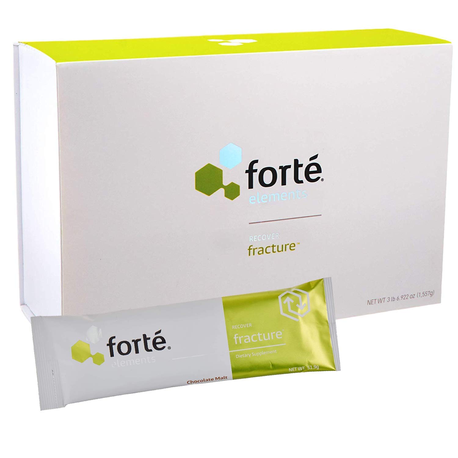 Forte Elements Bone Fracture Supplement Powder - Doctor Formulated Calcium & Vitamin D Drink Mix for Bone Healing & Joint Support (30 Servings) | Post-Surgery Recovery & Osteoporosis Prevention