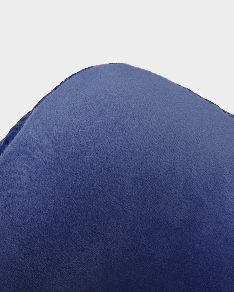Apollo 1 Neck Pillow & Sleep Mask Set - Royal Blue Travel Pillow for Airplane, Car & Office - Comfortable Memory Foam Neck Support with Adjustable Eye Mask