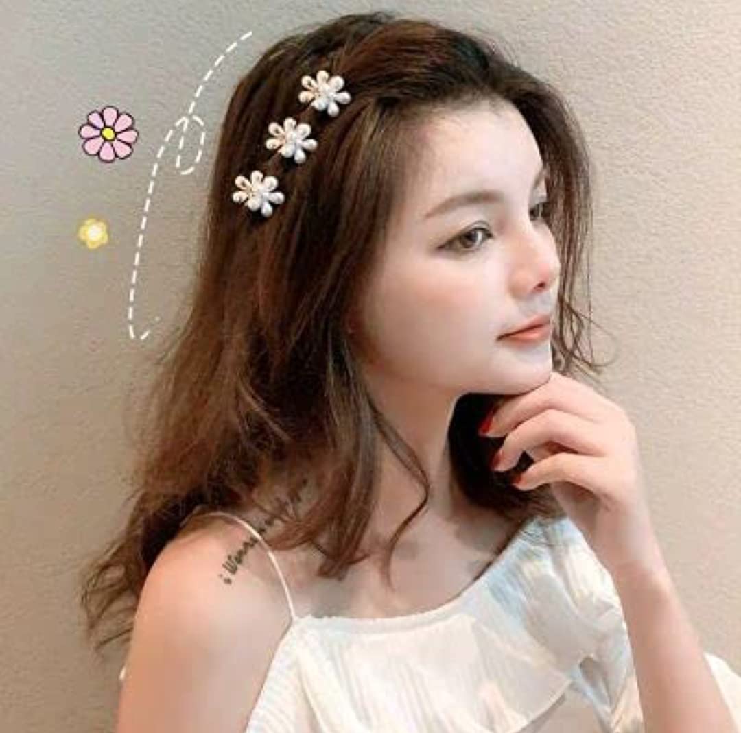 Korean Pearl Hair Clips for Women - 11pcs Fashion Hairpins for Parties & Weddings