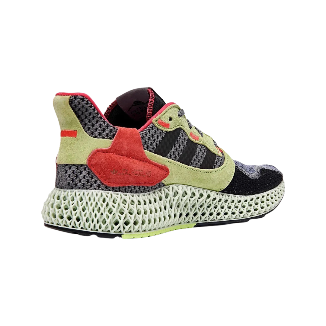 adidas ZX 4000 4D Running Shoes - Grey/Three/Hi-Res Yellow - Lightweight Comfort for Men's Athletic Training & Casual Wear