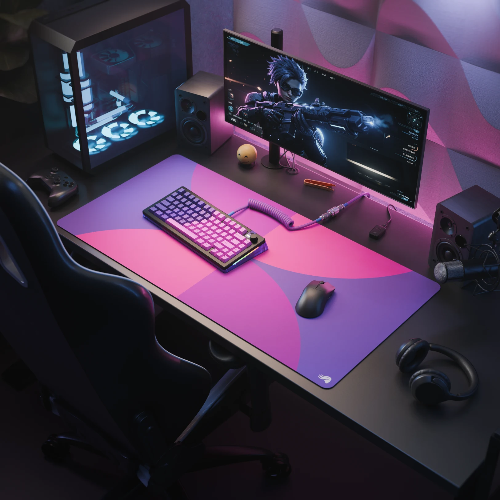 Nebula GMP 2 Cloth Gaming Mouse Pad - Large Non-Slip Surface for PC, Laptop & Office Use - Perfect for Gamers & Professionals
