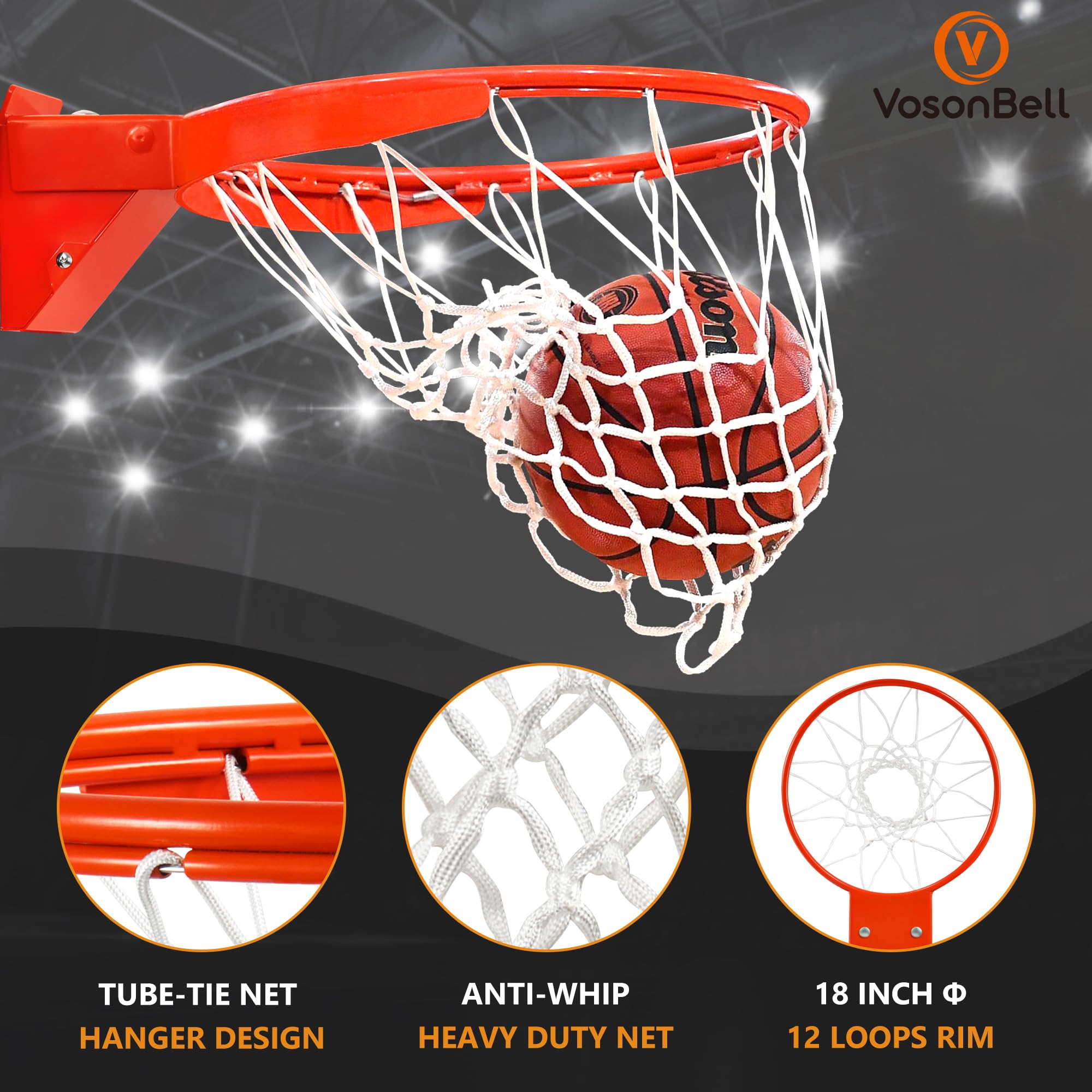 Heavy Duty Breakaway Basketball Rim - 18