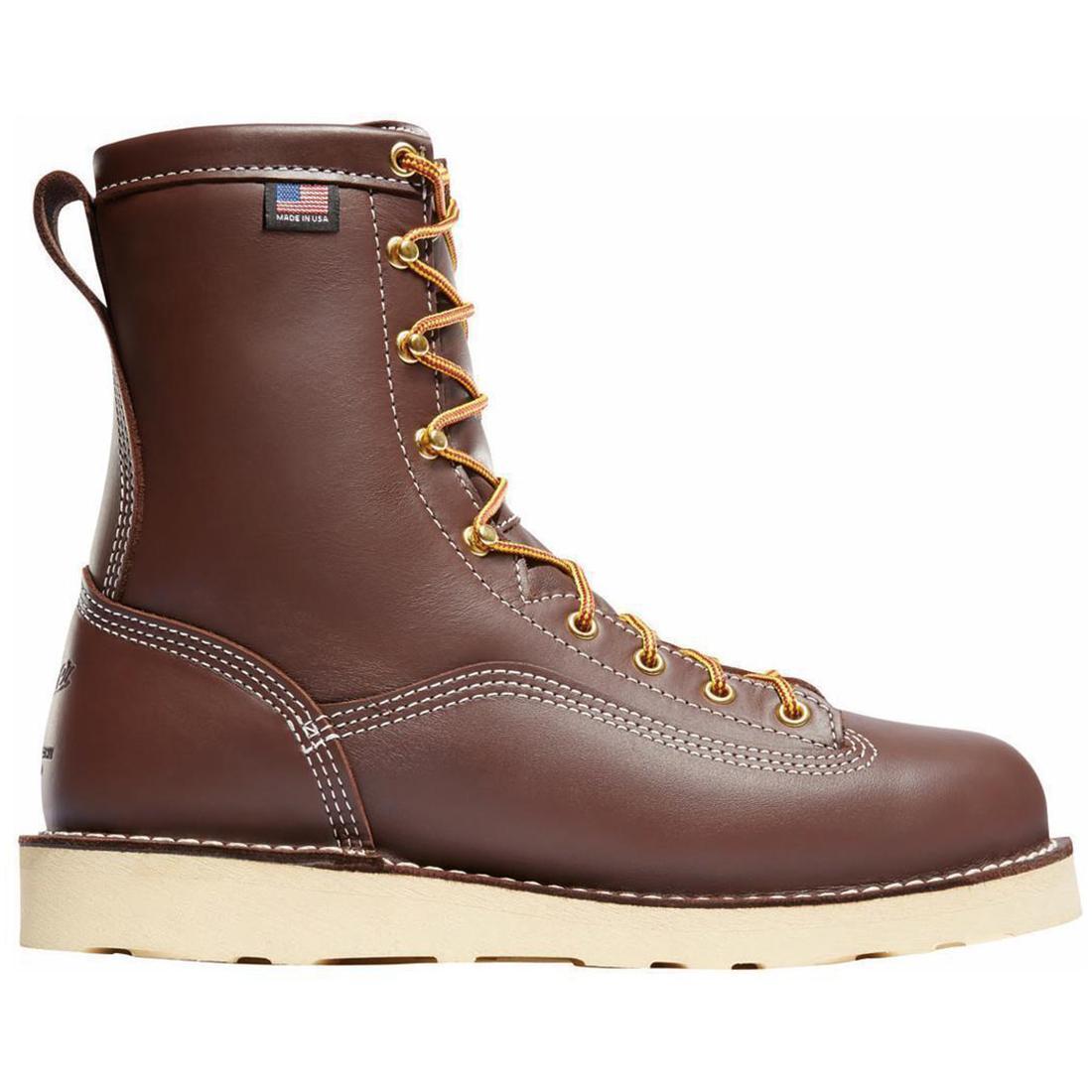 Power Foreman 8 Nano Toe Work Boots for Men - Brown Safety Shoes with Steel Toe & Slip Resistance - Ideal for Construction, Warehouse & Outdoor Work