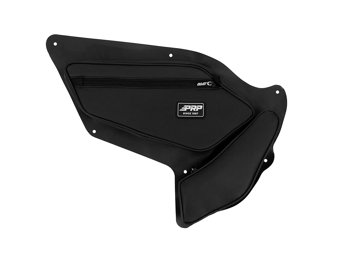 Heavy-Duty Water-Resistant UTV Rear Door Storage Bags with Knee Pads for 2020-2024 Polaris RZR PRO XP4 PRO R4 Turbo R4 - Secure Gear Organizer for Off-Road Adventures & Side-by-Side Protection (Black, Pair)