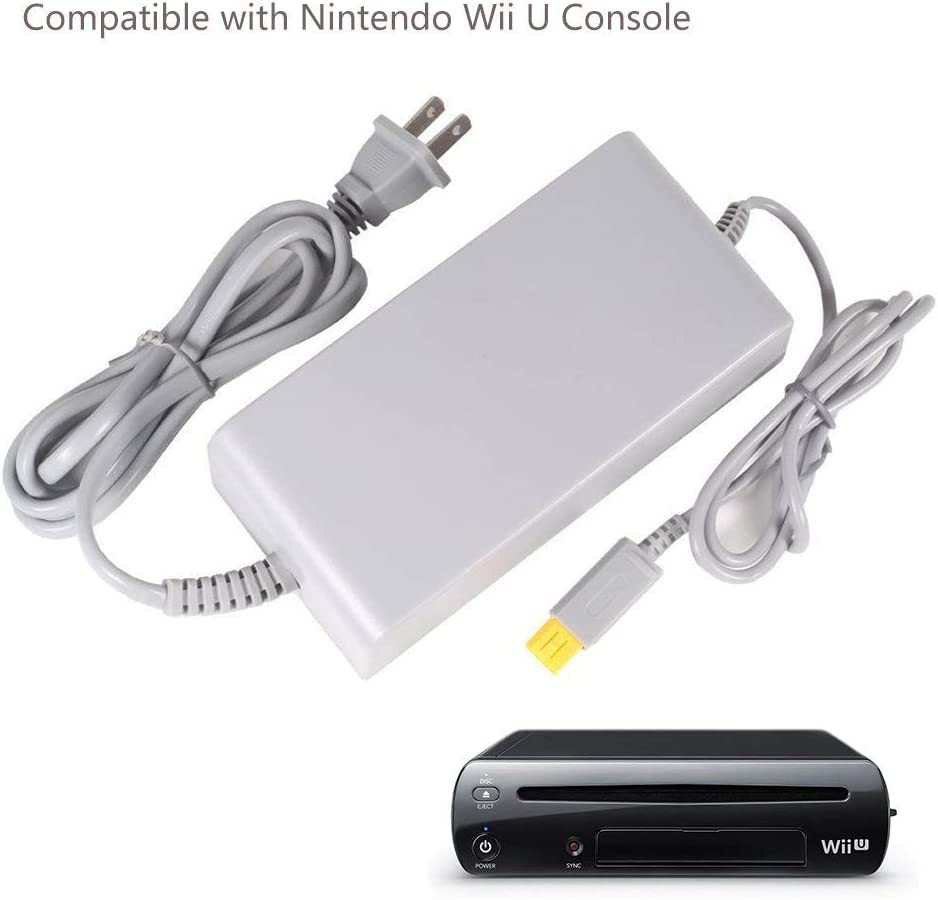 Original Nintendo Wii U Console AC Adapter Power Supply Charger - Replacement Charging Cable for WiiU Game System (Not for Wii) - Perfect for Home Gaming & Travel Use