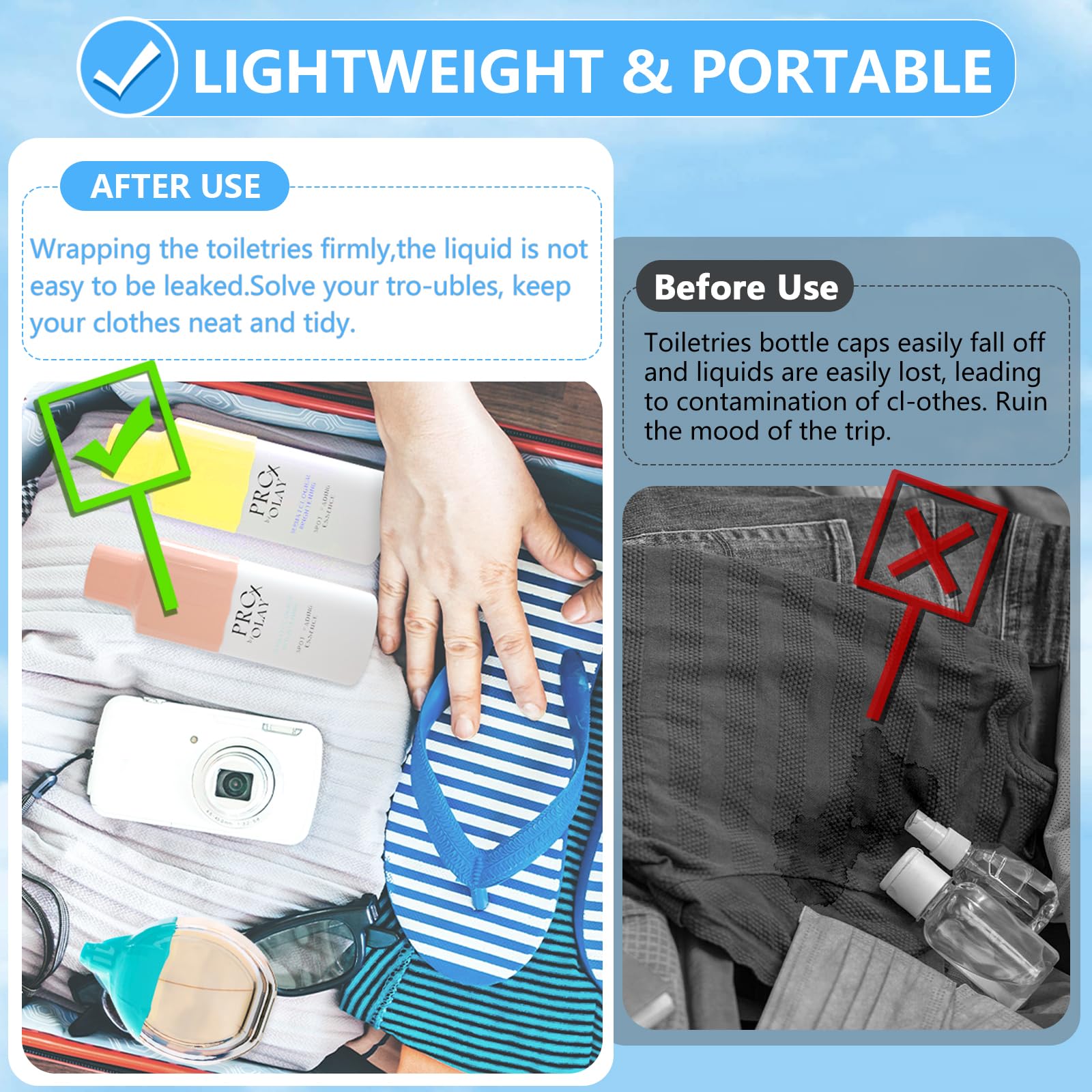 16 Pack Silicone Bottle Covers - Elastic Leak-Proof Sleeves for Travel Toiletries | Reusable Travel Essentials for Women & Men | Perfect for Cruise Ships, Airplanes & Luggage Organization