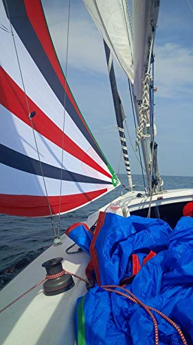 Nautical Spinnaker Sailing Poster - 20x30 Inch Laminated Wall Art with Vibrant Colors - Perfect for Home, Office, or Boat Cabin Decor - Fits Standard Frames
