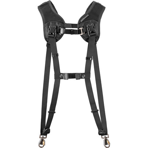 BlackRapid Double Breathe Camera Harness - Adjustable DSLR Strap for Photographers | Comfortable Shoulder Support for Nikon, Canon, Sony Cameras | Perfect for Wedding, Travel & Outdoor Photography