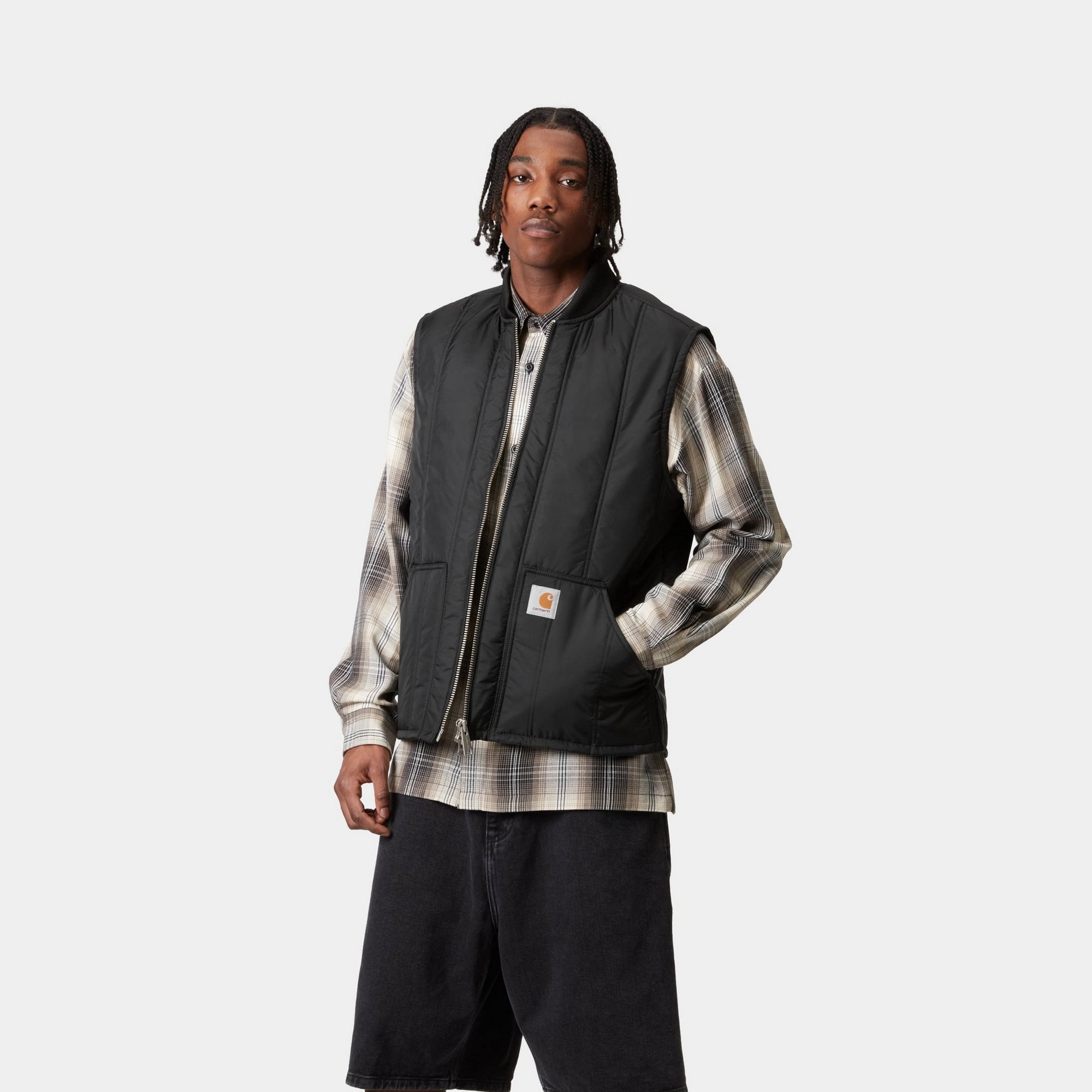 Lachlan Vest Liner for Men - Black Thermal Underwear Base Layer for Cold Weather - Perfect for Hiking, Skiing & Winter Sports
