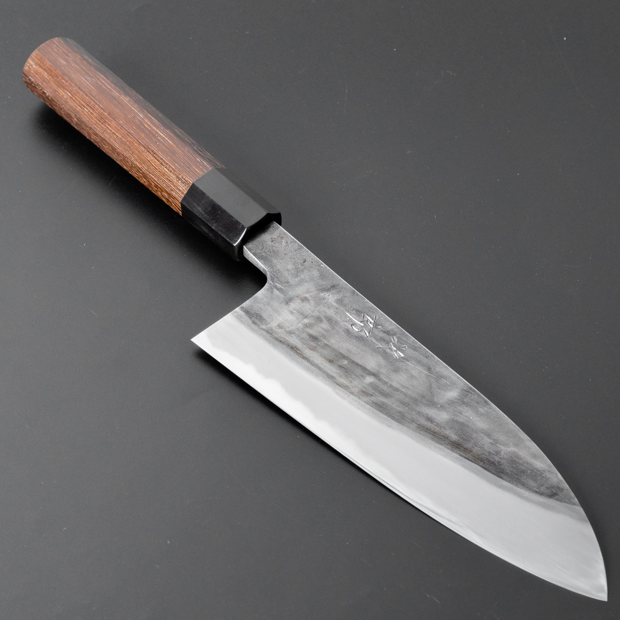 Premium Jiro Tsuchime Wa Santoku Knife 165mm - Japanese Damascus Steel with Taihei Tagayasan Handle - Perfect for Sushi, Vegetables & Meat Cutting - Professional Chef & Home Kitchen Essential