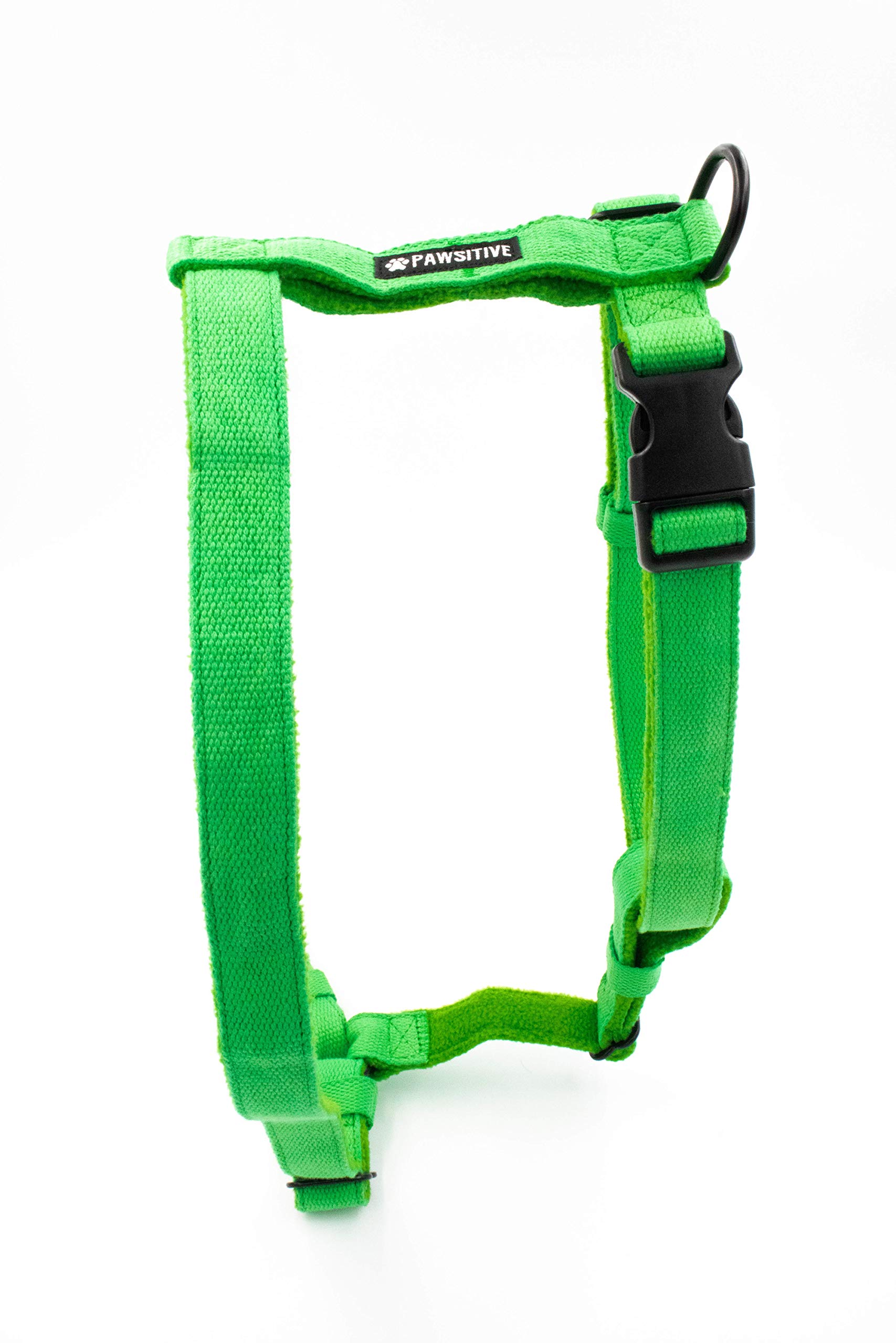Pawsitive Dog Harness - Adjustable Soft Hypoallergenic Organic Hemp Vest for Small Medium Large Dogs & Puppies | Perfect for Walking Hiking Training & Outdoor Adventures