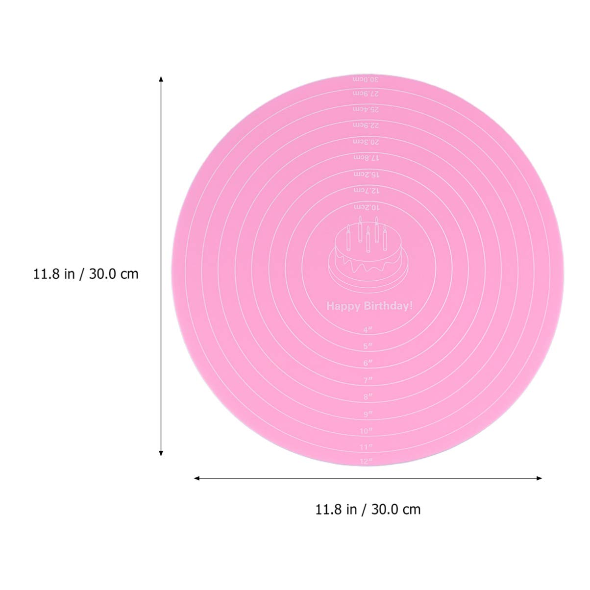 Non-Stick Silicone Baking Mat for Pastry, Pie Crust & Fondant - Measurement Rolling Mat with Scale - Perfect for Baking, Cooking & Kitchen Use