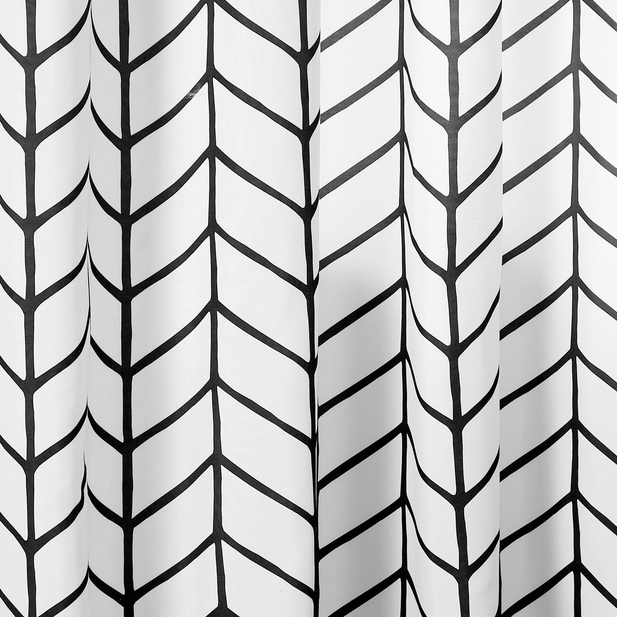 Calia Chevron Geo Window Curtain Panels Set - Stylish Chevron Pattern Blackout Curtains for Living Room & Bedroom - Elegant Home Decor for Privacy & Light Control